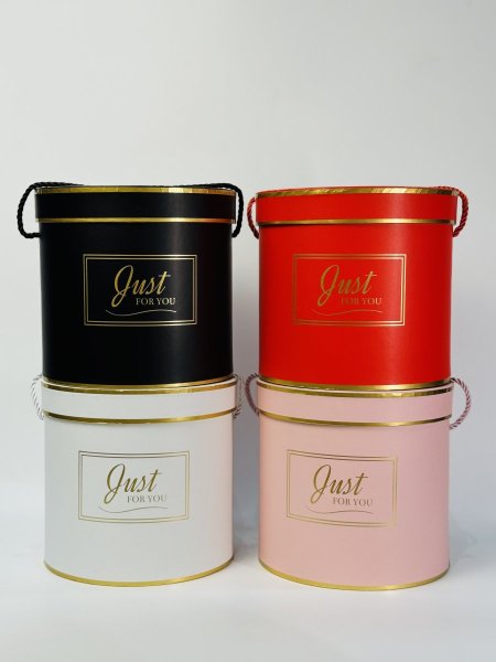 صندوق دائري طقم 3 قطع مع حبل خيش